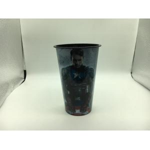 IML milk tea cup frozen Disposable Beverage Cups with lid , Custom Made Plastic Cups