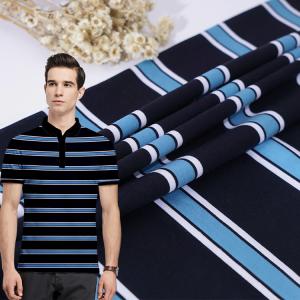 100% Cotton Single Jersey Fabric Yarn Dyed 175gsm For Business Attire