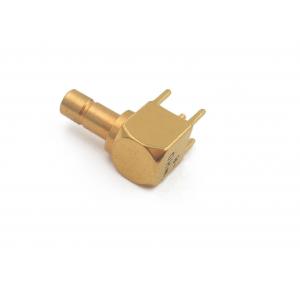 Right Angle SMB Waterproof Coaxial Connector Male Soldered Rf Coaxial Cable Connectors