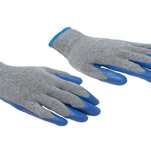 Nylon Knitted Liner Latex Palm Coated Gloves , Blue Garden Work Gloves