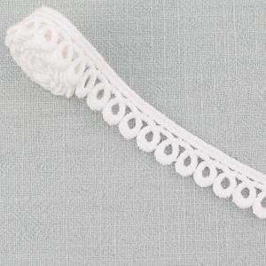 China White Cotton Lace Trim Crocheted Water Soluble Ribbon For Women Garment Dress supplier