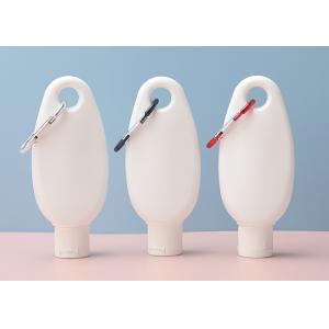 50ml Keychain Squeeze Travel Plastic Hand Sanitizer Bottles With Flip Top Cap