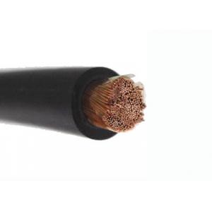 Black Flexible Welding Cable A brasion Resistant Secondary voltage resistance welding leads