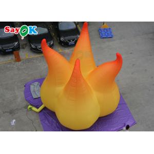 Event Decoration 5m Inflatable Flame Model With LED Light