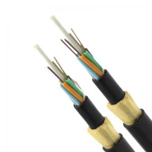 Professional Manufacturer 4/6/12/24 Core G652d Single Double Jacket All Dielectric Self-support Adss Fiber Optic Cables