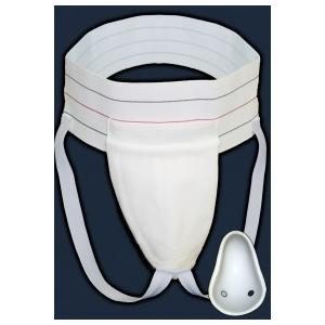China White Color Men ' S Athletic Supporter , Male Athletic Supporter With Flex Shield Cup supplier
