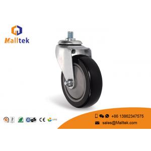 China PU TPR Supermarket Shopping Trolley Cart Elevator Caster 4 Inch Or 5 Inch Wheel wholesale