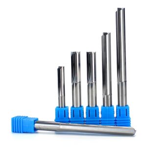 China Dos flautas de ranura recta de fresado cortador máquina de tallado Cnc Router Bit para la madera Cnc recto grabado extremo molino wholesale