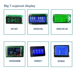 China Backlight Optional Colors 16 Segment TN LCD 14 Segment Large 7 Segment LCD Display Digit HTN STN Monochrome Display wholesale