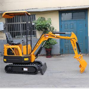 China Mini Crawler Digger Excavator 1.0kg Farm Machine with different inplements with canopy supplier