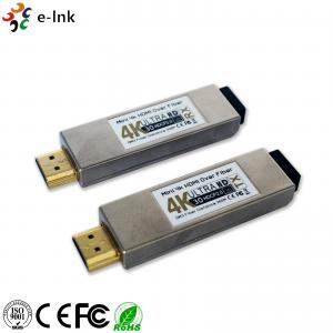 China 4K*2K 3D Mini HDMI Over Fiber Optic Extender 850nm Wavelength Support HDCP supplier