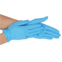 China Disposable Surgical 3.5mg/Pcs Nitrile And Latex Gloves Blue on sale