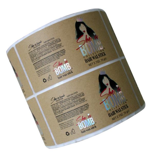 Tear Resistance Adhesive Label Sticker Custom Die Cut Shape Offset Printing