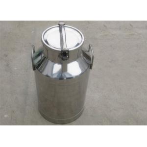 China SS304 High Rubber Sealing Ring Stainless Steel Milk Can With Fixed Handle supplier