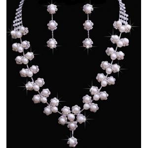 Pearl bridal jewelry wedding jewelry accessories wedding suit