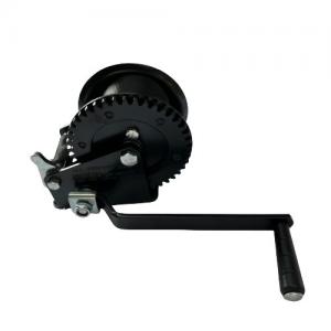 1000lbs Black Marine Trailer Winch Pulling Winch With Strap And Hook