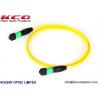 LSZH Yellow MPO MTP Patch Cord 8 Core 12 Fiber Single Mode G657A2 Customized