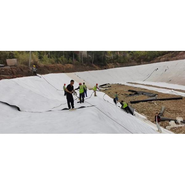China Composite Geomembrane: Reinforced Protection with Geotextile Backing wholesale