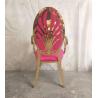 China Royal Banquet Reception Stackable Stainless Steel frame wedding chair Dining chair wholesale