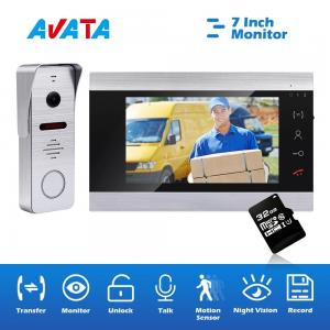 China Wired Video Intercom 7 Inch Monitor Video Door Phone for Apartment and Villas Access Control System supplier