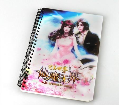 PLASTIC LENTICULAR Customized Notepad Printing Type Plastic PET Paperback Diary