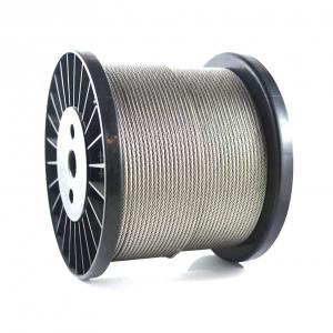 China Protecting Mesh Stainless Steel 6x7 6x19 6X15 7FC Electro Galvanized Steel Wire Rope Cable supplier