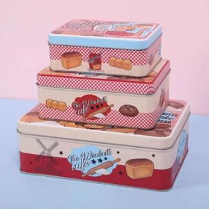 Wholesale Customized Cartoon Rectangle Suitcase/Candy/Cookie/Snack Tin Packing Box Gift Tin Packaging Box with Lid