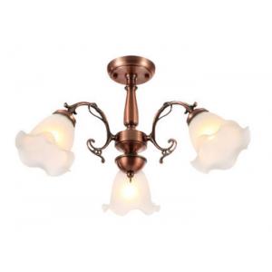 Lily Of the Valley European Style Red Bronze Chandelier for living room energy-saving lamp 3-arm 5-arm availa
