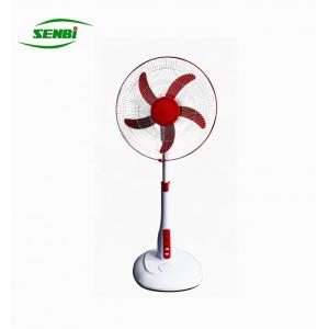 China Indoor Electric Ac Dc Fan , 220v 12v 18 Inch Solar Fan With Lights supplier