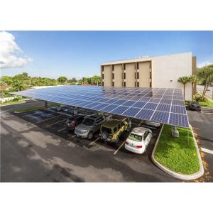 Installation Aluminum Frame Solar Panel Carport System 55m/S Anodized