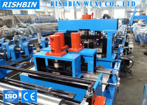 20 KW Quick Interchangeable Cee / Zee Purlin Roll Forming Machine for C / Z Purlins