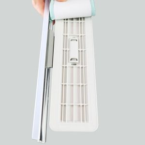 China Double Sided Window Squeegee With Long Handle EVA Rubber Cleaner Brush Mop For Home And Car Glass Cleaning wholesale
