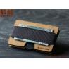 promotion wood slim wallet money clip with credit Ebony card holder
