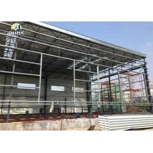 China Custom Steel Structure Buildings With Steel Color Sheet Roof / Wall Panel supplier
