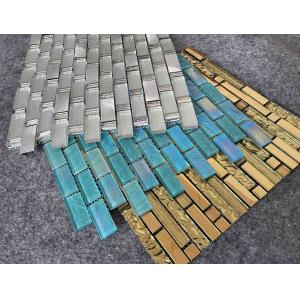 China PRIMERA 8mm Luxury Glass Mosaic Tiles Ring Design Hotel Villa 300x300mm supplier