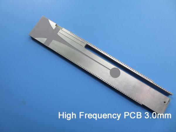 PWB de alta frecuencia de PTFE empleado el tablero del PWB de 3.0m m F4B RF para la antena del remiendo