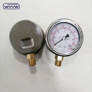 2.5" liquid filled pressure manometer EN837-1 radial pressure gauge