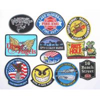 China Heat Transfer Clothing Embroidered Patches School Club Uniform Badge Twill on sale