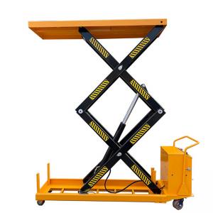 Max Height 51.18in Electric Scissor Lift Tables 2 Ton 24V Battery