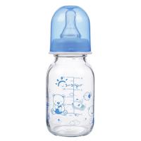 China 125ml 4oz Standard Neck Borosilicate Glass Baby Feeding Bottles on sale