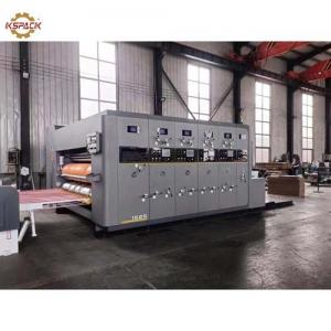 Independent feeding 4 Colors Corrugated Box Printing Machine Stacker