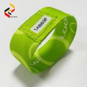 China RFID wristband factory price unique QR code NFC fabric wristband supplier