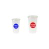 China Custom Split Double Milk Tea Cup Take Away Plastic Cup with Lid wholesale