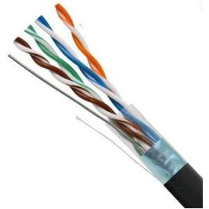 24AWG Bare Copper Network Cable , Utp Cat6 Outdoor Network Cable Grey / Blue