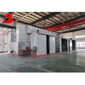 China Continuous TUV 60um Spray Painting Production Line For Slip Electric Doors supplier