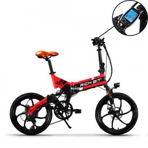 Full Suspension Electric Bicycles Built In Lithium Battery Rich Bit Top-730 48v 9.6Ah 35kmh