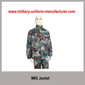 China Military Waterproof Woodland Camouflage M65 Combat Jacket For Army supplier