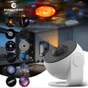 Switch Button Planetarium Galaxy Projector 12 HD 4K Film Discs 360 Degree Adjustable