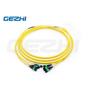 China 48F MPO(Female) - MPO(Female) 3.0mm LSZH Fiber Optic Patch Cable / Trunk Cable supplier