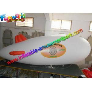 0.18mm PVC 6m Inflatable Helium Blimp For Advertising , Logo Printing